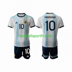 Tenue Argentine Maradona 10 Enfant Domicile 2019-2020 Maillot de Foot